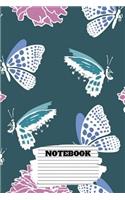 Notebook: butterfly journal, butterfly notebook, diary for women 120 pages Lined Blank journal