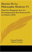 Histoire De La Philosophie Moderne V1