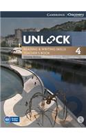 Unlock Level 4 Reading and Writing Skills Teacher's Book with DVD