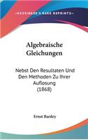 Algebraische Gleichungen: Nebst Den Resultaten Und Den Methoden Zu Ihrer Auflosung (1868)