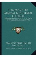 Campagne Du General Buonaparte En Italie