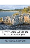 Egypt and Western Asia in Antiquity