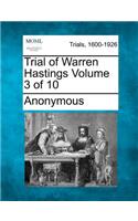 Trial of Warren Hastings Volume 3 of 10: (English)
