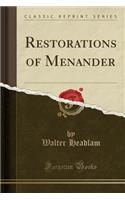 Restorations of Menander (Classic Reprint)