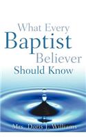 What Every Baptist Believer Should Know