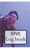 Dive journal - Diving log book 6 x 9 inches x 120 pages - Diver logbook scuba diving log book for Beginner, intermediate and experienced Diver