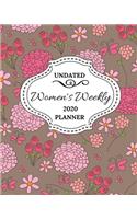 Undated Women's Weekly 2020 Planner
