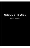 Melle-Buer: Notizbuch, Notizblock, Notebook - 120 freie Seiten mit Rahmen, DIN A5 (6x9 Zoll) - Notizen, Termine, Ideen, Skizzen, Planer, Tagebuch, Organisation 