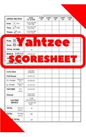 Yahtzee Scores Sheets
