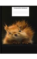 Composition Notebook: Cute Squirrel Wide Ruled Notebook Writing Gift For Back To School