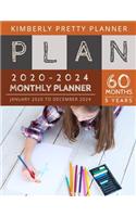 5 year monthly planner 2020-2024