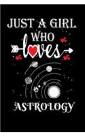 Just a Girl Who Loves Astrology: Gift for Astrology Lovers, Astrology Lovers Journal / Notebook / Diary / Thanksgiving / Christmas & Birthday Gift