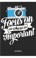 Notebook: Photography Themed Notebook (6x9 inches) with Blank Pages ideal as a Photographer Camera Journal. Perfect as a Travelling Book or Sketchbook for all