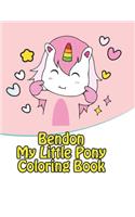 bendon my little pony coloring book: My little pony coloring book for kids, children, toddlers, crayons, adult, mini, girls and Boys. Large 8.5 x 11. 50 Coloring Pages