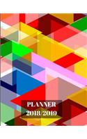 Planner 2018/2019: Geometric Coloured Shapes(4 Planners 2018/2019)