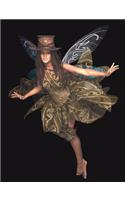 Flying Fairy with Dreadlocks Notebook Journal 200 pages