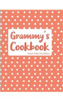 Grammy's Cookbook Peach Polka Dot Edition