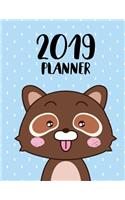 2019 Planner: Weekly Dated with Inspirational Quotes - Mister Raccoon