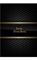 Jacob Note Book: Personalized Blank Ruled Notebook Office Journal Entries Writing Pad Great Gift