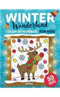 Winter Wonderland Color by Number for Kids