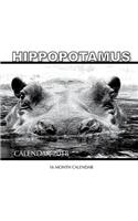 Hippopotamus Calendar 2018: 16 Month Calendar