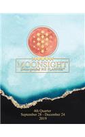 Moonsight Planner - Moon Phase Business Calendar - 2019 (Daily - 4th Quarter - September-December - Turquoise)