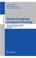 Statistical Language and Speech Processing