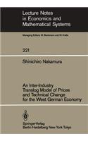 Inter-Industry Translog Model of Prices and Technical Change for the West German Economy