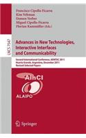 Advances in New Technologies, Interactive Interfaces and Communicability