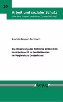 Umsetzung Der Richtlinie 2000/43/Eg Im Arbeitsrecht in Grossbritannien Im Vergleich Zu Deutschland