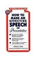 How To Make An Effective Speech Or Presentation