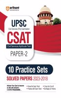 Arihant 10 Practice Sets with Solved Papers (2023-2018) UPSC CSAT Civil Services Aptitude Test Paper 2