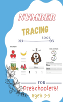 number tracing book for preschoolers ages 3-5: Trace Numbers Practice Workbook for Kids and Kindergarten 8.5 × 11 52 pages [Math Activity Book]