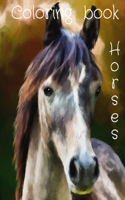 Horses coloring Book