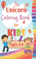 Unicorn Coloring Book For Kids Ages 4-8