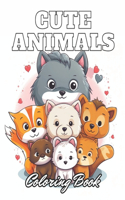 Cute Animals Coloring Book for Kids