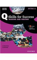 Q: Skills for Success: Intro Level: Reading & Writing Split Student Book A with iQ Online