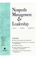 Nonprofit Management & Leadership, No. 4, Fall 1999