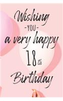 Wishing you a very happy 18th Birthday