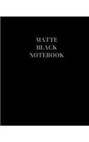 Matte Black Notebook