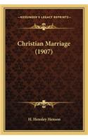 Christian Marriage (1907)