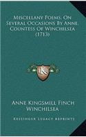 Miscellany Poems, On Several Occasions By Anne, Countess Of Winchilsea (1713): (English)