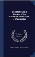 Declaration and Address of the Christian Association of Washington