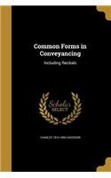 Common Forms in Conveyancing