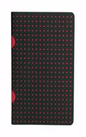 Black on Red / Black on Red (Cahier Ondulo) Set of two B7 Grid Journal