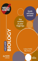 Need to Know: Higher Biology