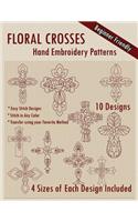 Floral Crosses Hand Embroidery Patterns