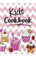 Kids Cookbook Ages 4-8: Blank Recipe Cookbook Journal V1