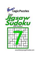 Brainy's Logic Puzzles Easy Jigsaw Sudoku #7: 200 Puzzles