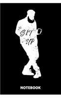 The Git Up Notebook: 100 Graph Ruled Pages - 6x9 Inches - Graph Paper - Quad Ruled - Sketchbook - Diary - Journal - Men And Women - Christmas Or Birthday Gift For Him An